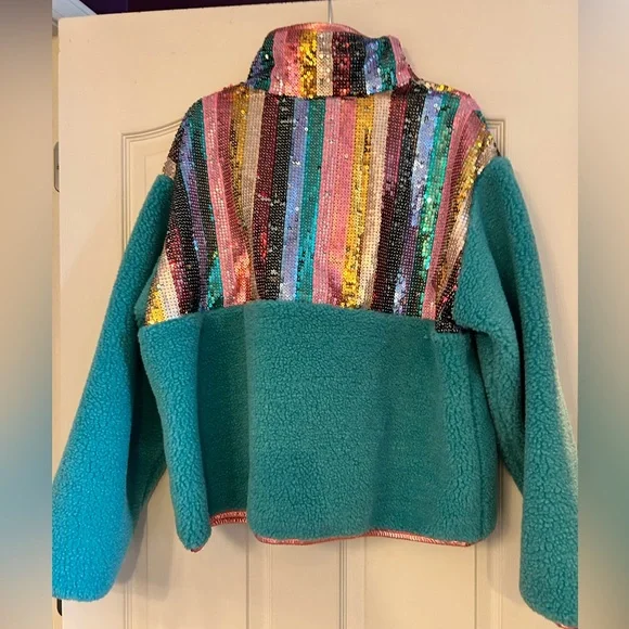 Queen of Sparkles Fleece Sequins Pullover!! - Picture 2 of 3